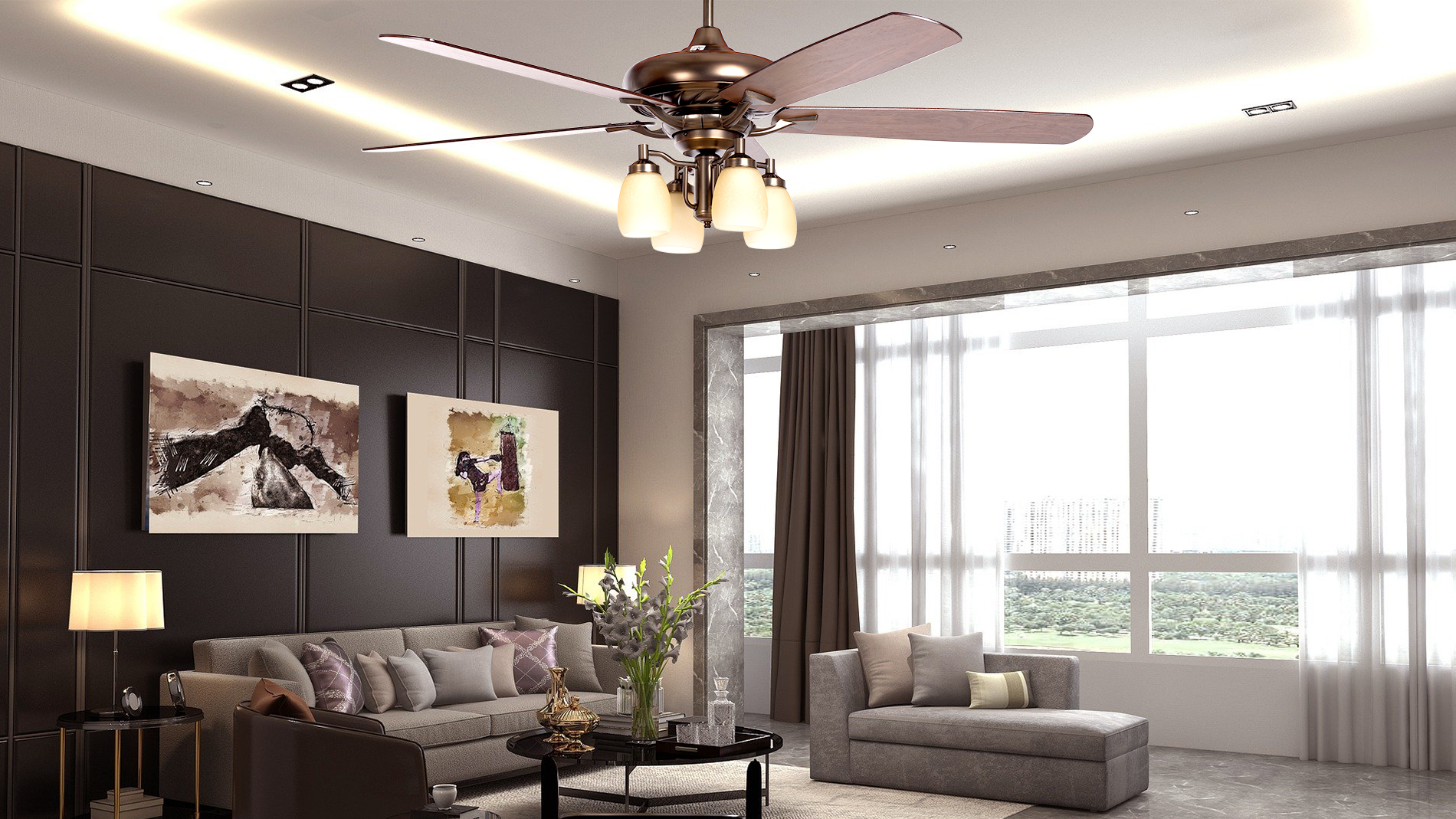 Quạt trần đèn Kaiyokukan